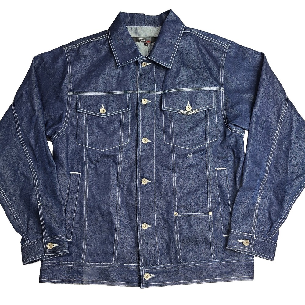 FNF Jeans 2000 Plus International Function N‎ Future Vintage Denim Jacket Medium